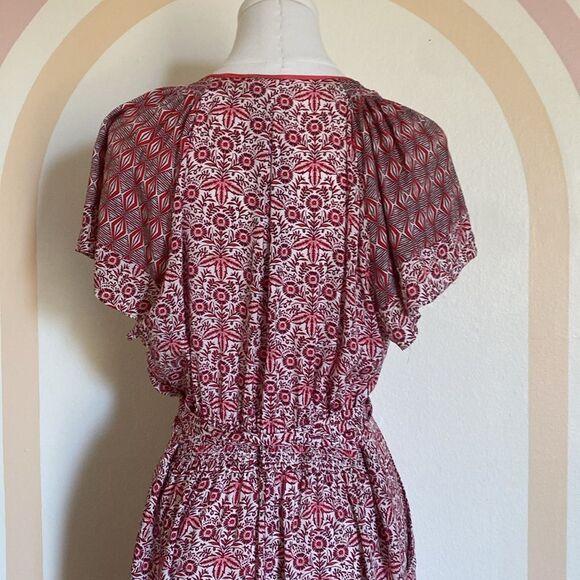 Whistles Alisha Red Floral Jumpsuit Size 12 - Picture 11 of 16
